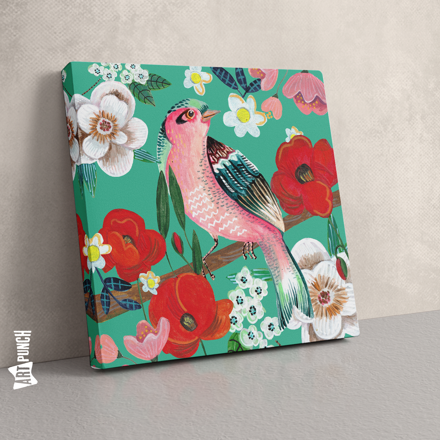 Bird and Flowers