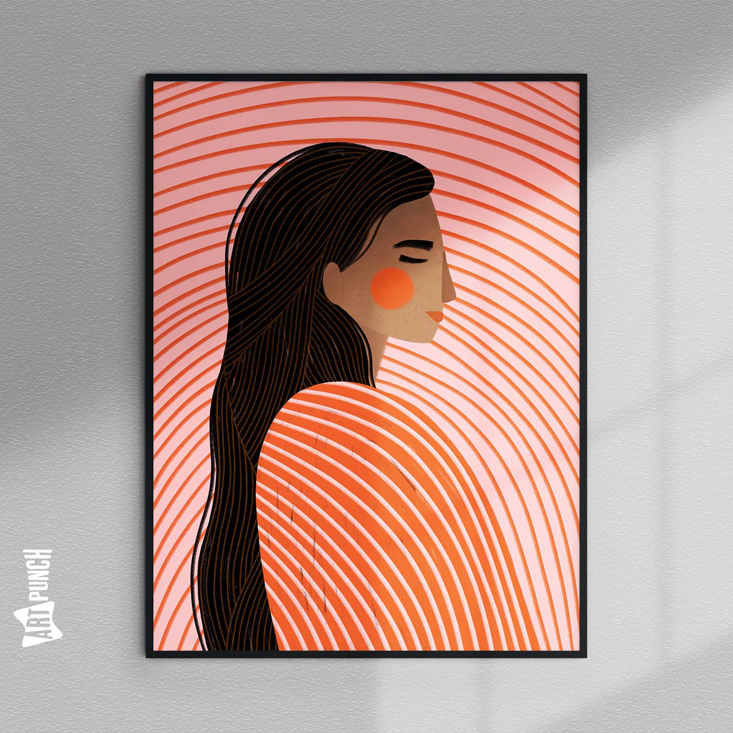 Woman in Red Stripes II