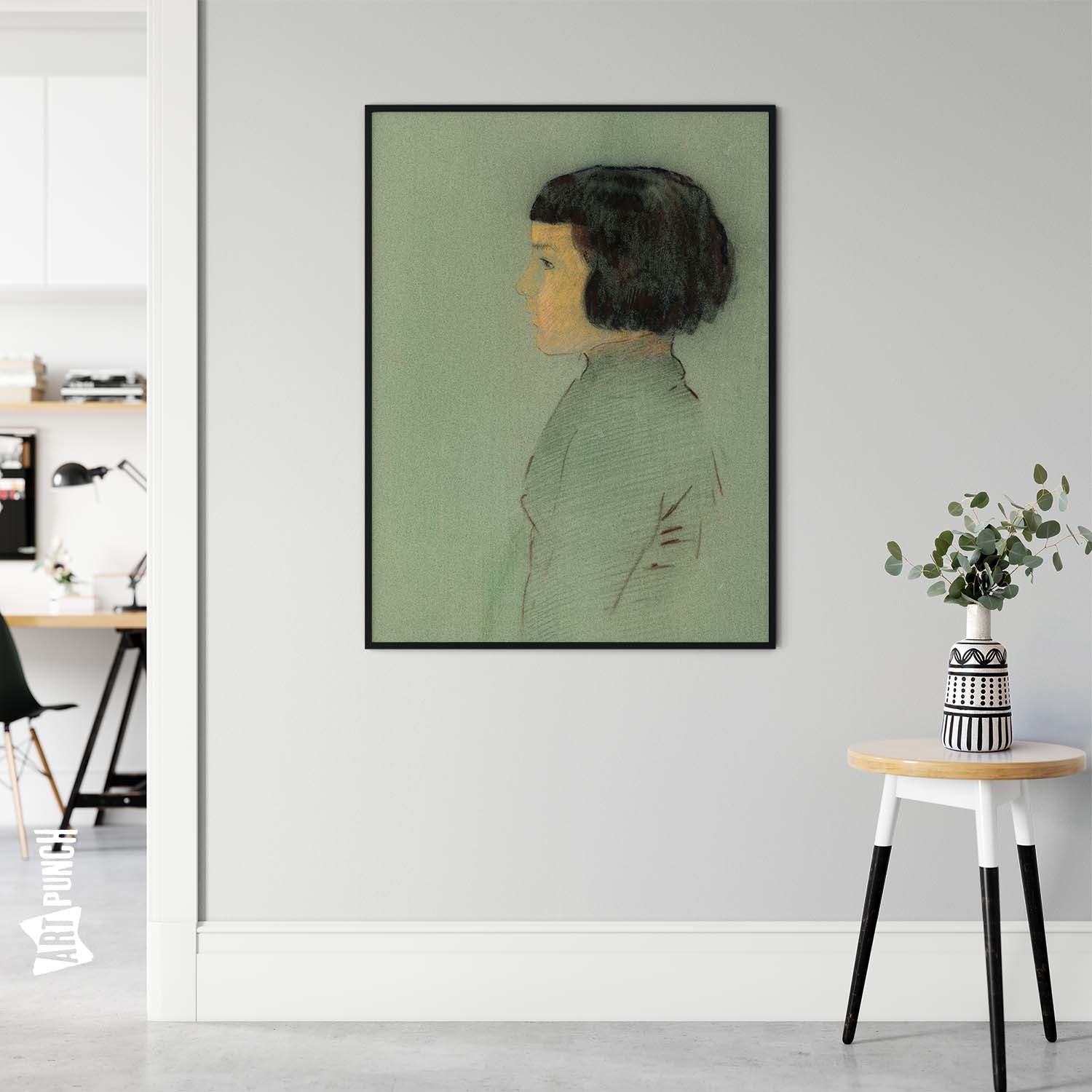 Young Woman In Profile