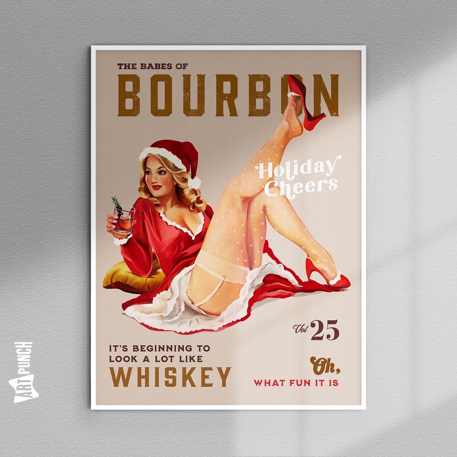 Holiday Cheers Pinup