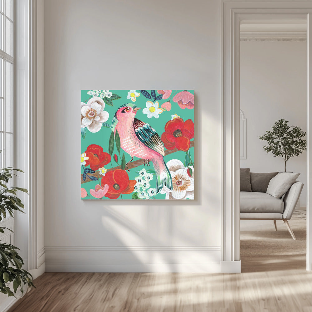 Bird and Flowers